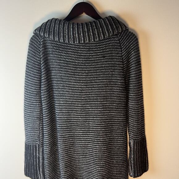 Elisabetta Collection Zip Cardigan Sweater Gray Wool Alpaca Blend Italy L - Picture 12 of 13